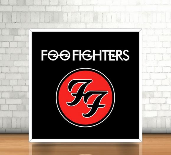 Quadro Foo Fighters (20x20cm)