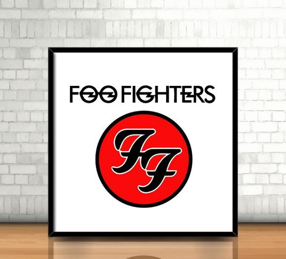 Quadro Foo Fighters (20x20cm)
