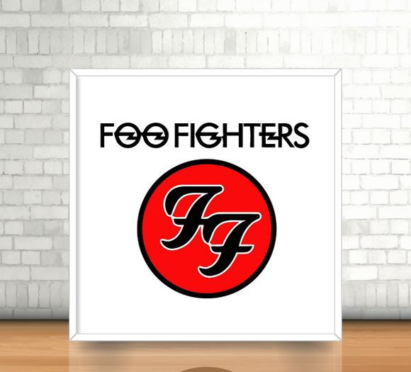 Quadro Foo Fighters (20x20cm)