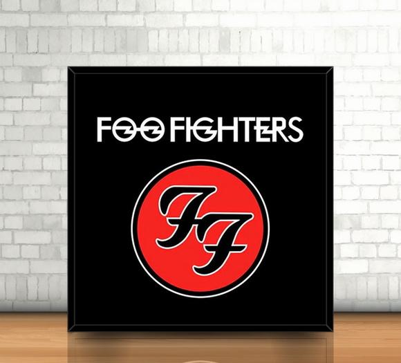 Quadro Foo Fighters (20x20cm)