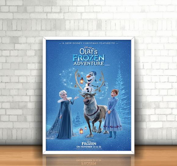 Quadro Frozen Uma Aventura de Olaf