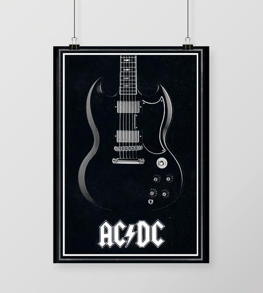 Quadro Guitar - AC/DC