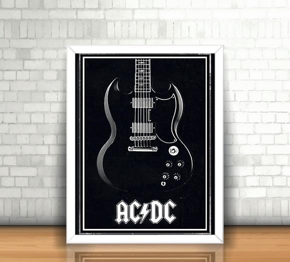 Quadro Guitar - AC/DC