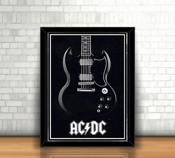 Quadro Guitar - AC/DC