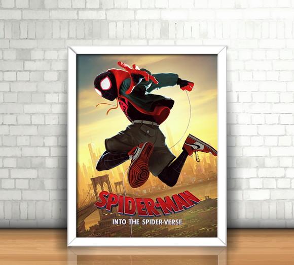 Quadro Homem Aranha (Aranhaverso) / 20x30cm / Com Vidro