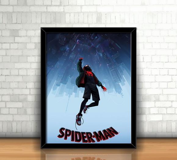 Quadro Homem Aranha (Aranhaverso) / 20x30cm / Com Vidro
