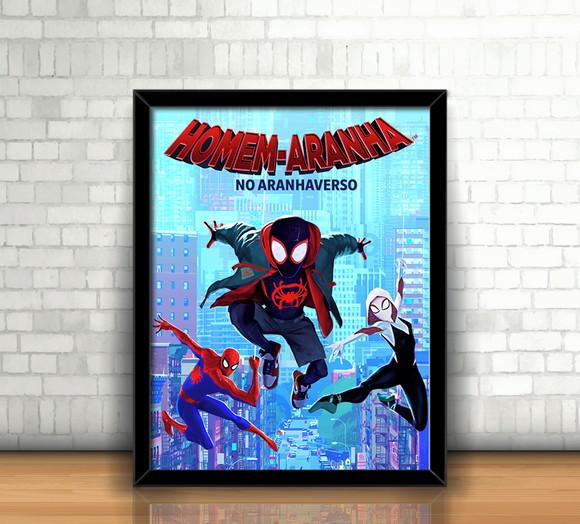 Quadro Homem Aranha (Aranhaverso) / 20x30cm / Com Vidro