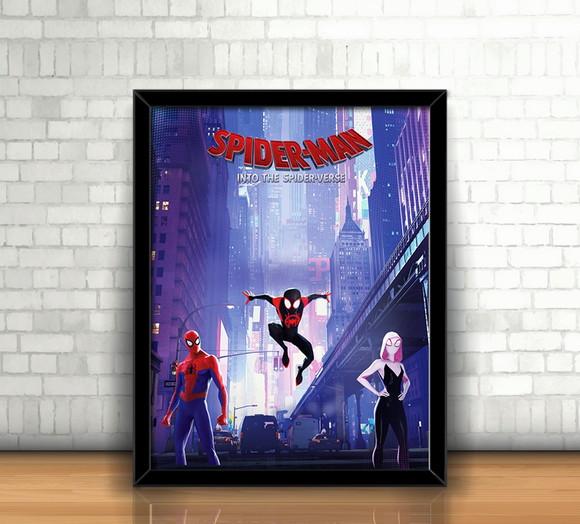 Quadro Homem Aranha (Aranhaverso) / 20x30cm / Com Vidro