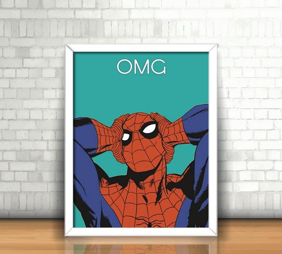 Quadro Homem Aranha (HQ)