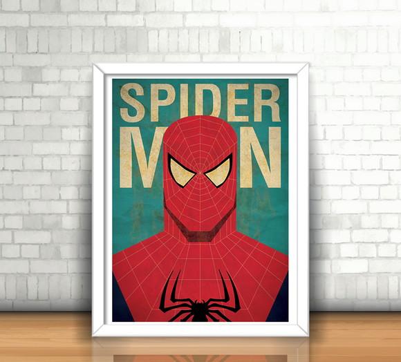 Quadro Homem-Aranha (Minimalista)