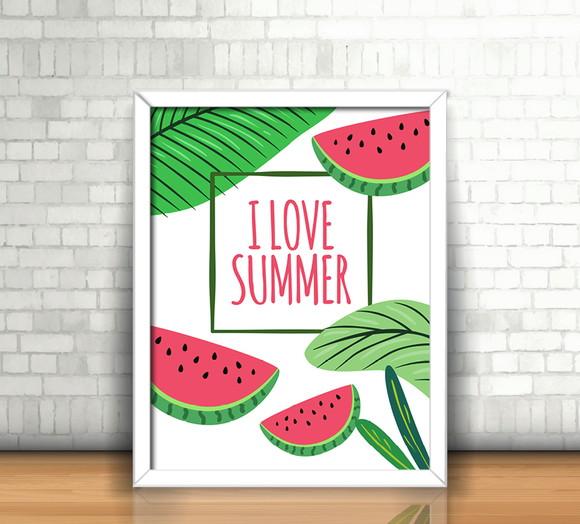 Quadro I Love Summer