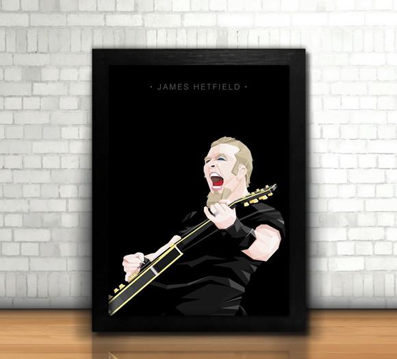 Quadro James Hetfield / Metallica