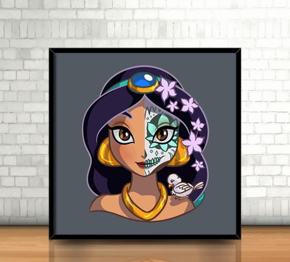 Quadro Jasmine/Catrina (20x20cm)