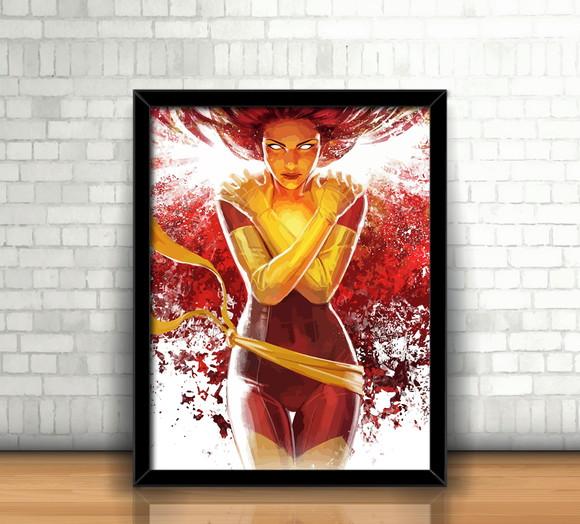 Quadro Jean Grey / Fênix Negra / X-Men