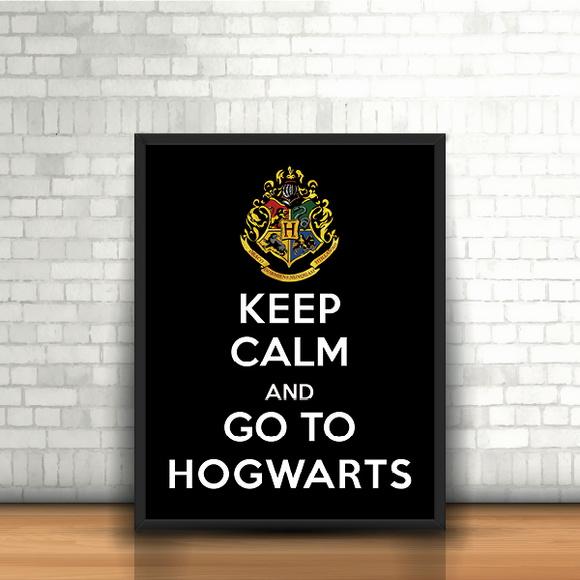 Quadro Keep Calm and Go To Hogwarts