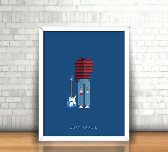 Quadro Kurt Cobain / Nirvana