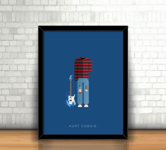 Quadro Kurt Cobain / Nirvana