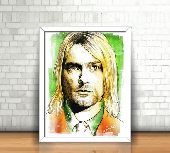 Quadro Kurt Cobain / Nirvana