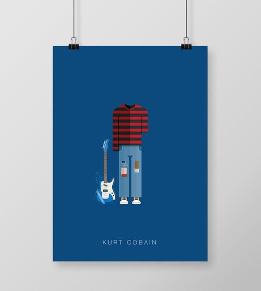 Quadro Kurt Cobain / Nirvana