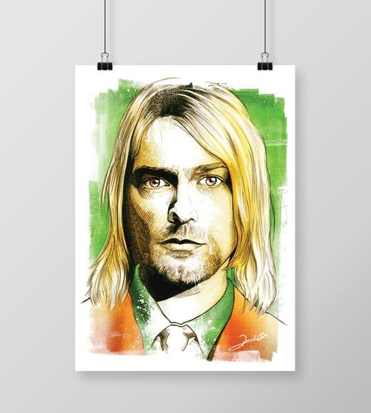 Quadro Kurt Cobain / Nirvana