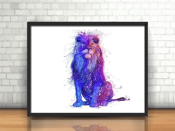 Quadro Lion (20x20cm)