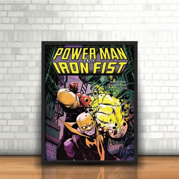Quadro Luke Cage e Punho de Ferro