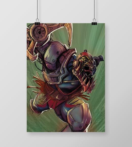 Quadro Mandíbula / He-Man / 20x30cm / com vidro