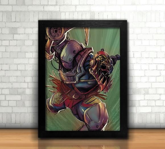 Quadro Mandíbula / He-Man / 20x30cm / com vidro