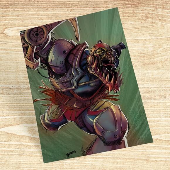 Quadro Mandíbula / He-Man / 20x30cm / com vidro