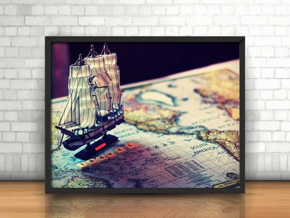 Quadro Mapa Mundi