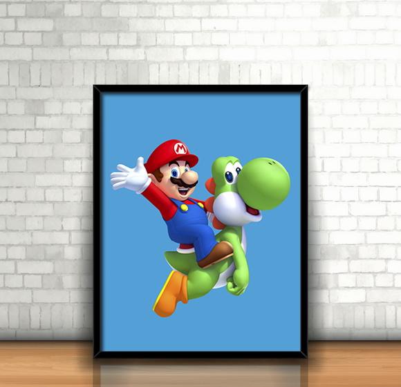 Quadro Mario & Yoshi