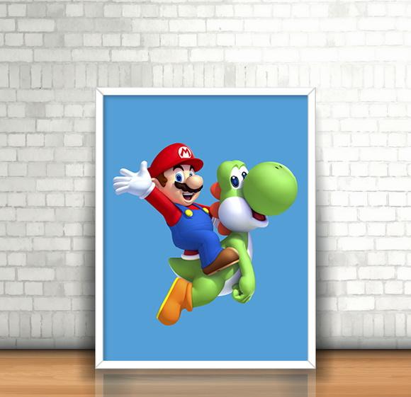Quadro Mario & Yoshi