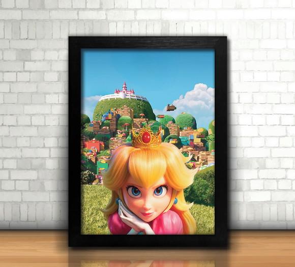 Quadro Mario Bros / 20x30cm / com Vidro