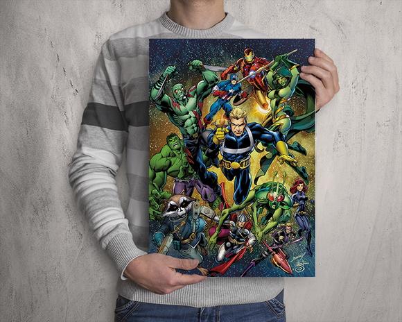 Quadro Marvel All Star
