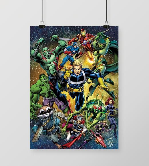 Quadro Marvel All Star