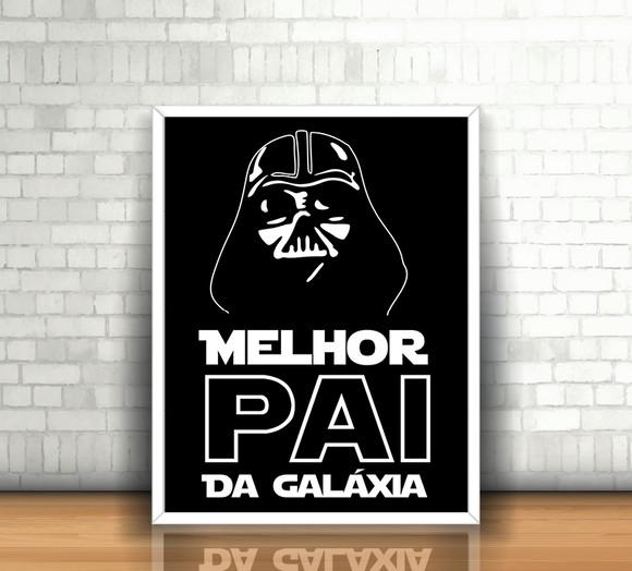 Quadro Melhor Pai da Galáxia