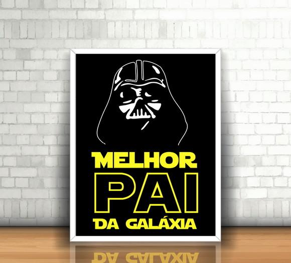 Quadro Melhor Pai da Galáxia