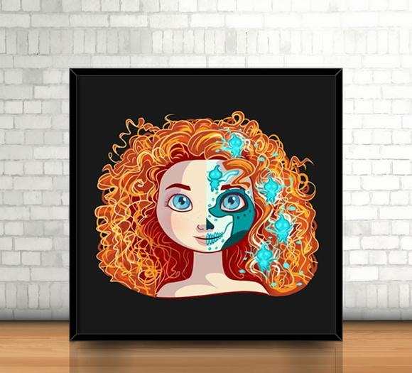 Quadro Merida/Catrina (20x20cm)