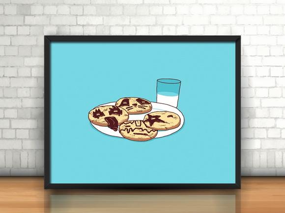 Quadro Milk, Cookie And Kiss