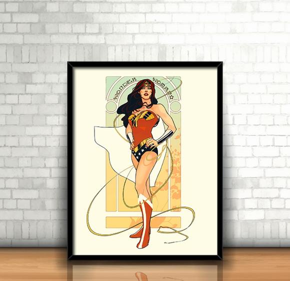 Quadro Mighty / Mulher-Maravilha
