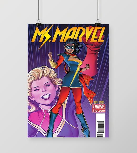 Quadro Ms Marvel / Capitã Marvel