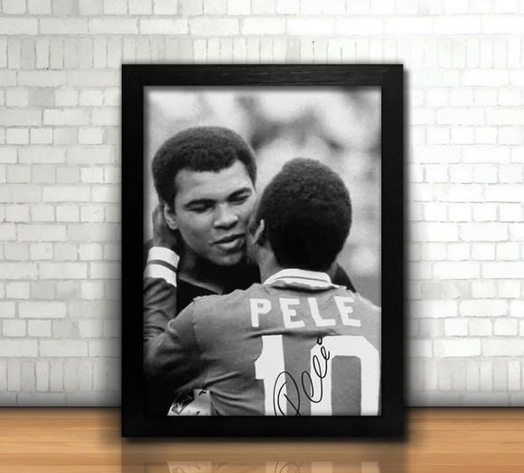 Quadro Muhammad Ali & Pelé