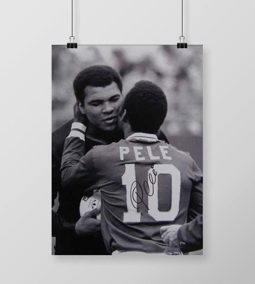 Quadro Muhammad Ali & Pelé