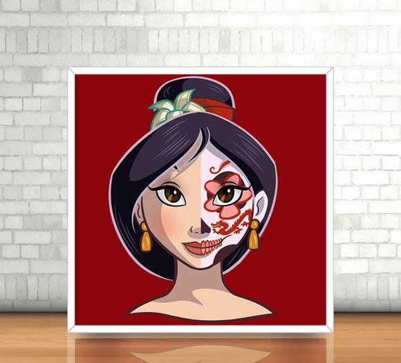 Quadro Mulan/Catrina (20x20cm)