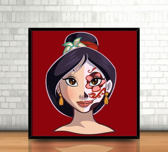 Quadro Mulan/Catrina (20x20cm)