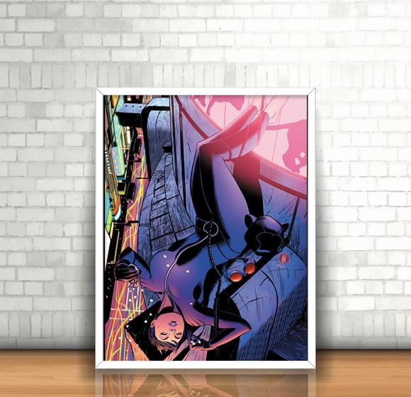 Quadro Mulher Gato