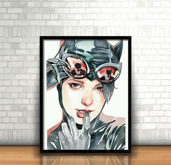 Quadro Mulher Gato