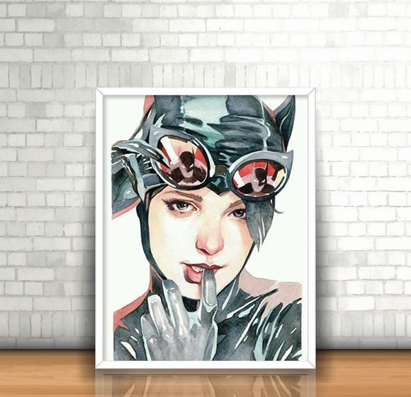 Quadro Mulher Gato
