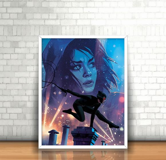 Quadro Mulher Gato