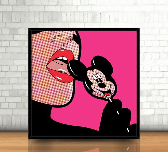 Quadro Mulher Gato / PopArt (20x20cm)